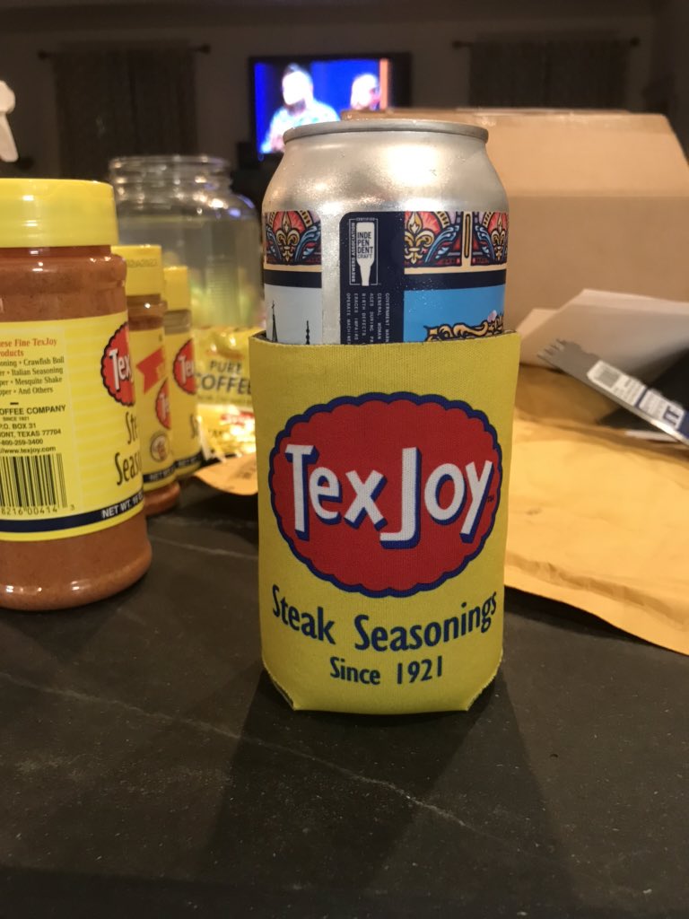 beer_chris's tweet photo. I’m dead. New favorite koozie. #Texcellent https://t.co/PC0z43gLVp