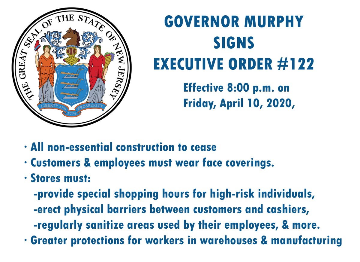 LongBranchPD's tweet photo. Gov. Murphy signs Executive Order #122 https://t.co/2Nvl23stPy via @Nextdoor https://t.co/OuCnOPDKn7