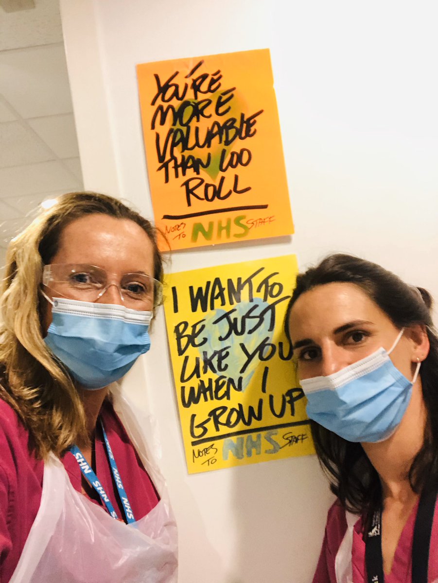 DrKatOxford's tweet photo. #NotesToNHS 💙Came across these on the medical wards @uhbwNHS during our nightshift tonight 💙 #KindnessInCrisis #AlertNotAnxious #Morale #Wellbeing #COVIDー19 @ACPGBI @Dukes_Club https://t.co/CTgfMoTvX6