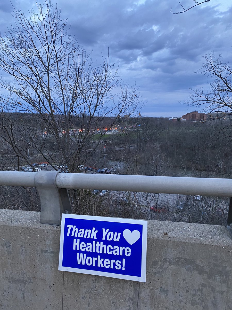 CarolBradfordMD's tweet photo. #HailToTheFrontline so proud of all of you who are on the frontline helping patients and families.  So proud to see the parade of police and fire trucks thanking you for your service.  #GoBlue #COVID  #WeWillGetThroughThisTogether https://t.co/fxaaW5Ay71
