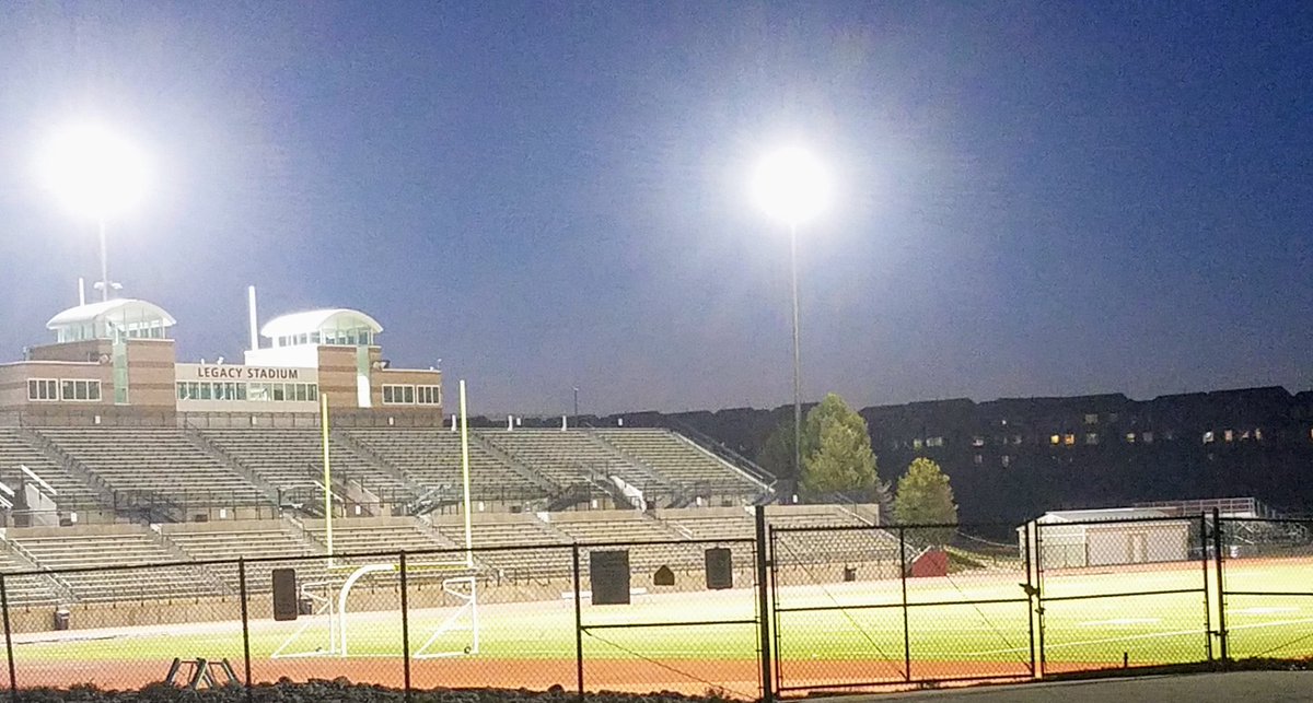 Lights on tonight at Legacy Stadium. We miss you all and stay safe. We will get through this together. #RaptorPride