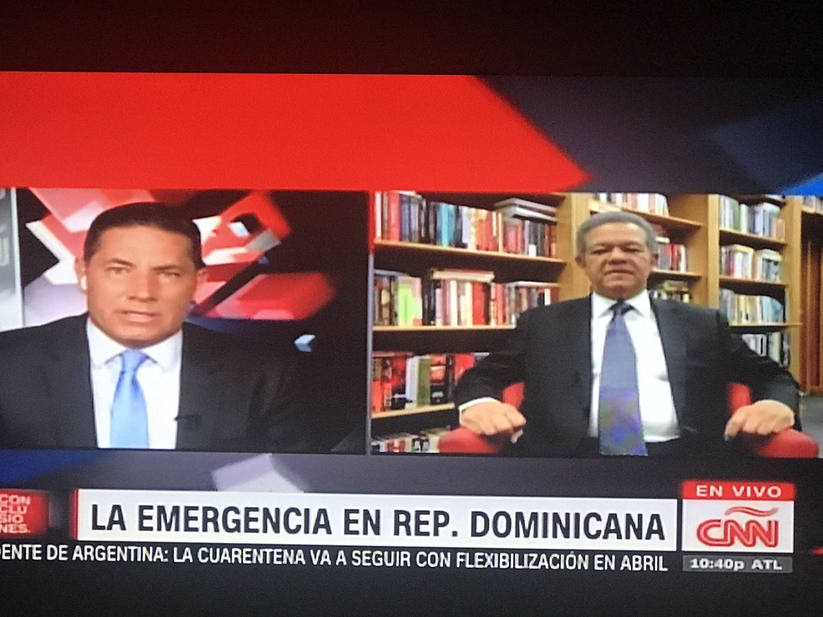 KenyNunezH's tweet photo. Sintoniza ahora al Dr. @LeonelFernandez conversando con @soyfdelrincon sobre el Covid-19, la Pandemia que ha paralizado el mundo.
Por @CNNEE.
#LeonelEnConclusionesCNN
@domingojimenez @Ciudadoriental @galaoriental @Reddenoticiass @Destelao @ElPregoneroRDo
@fpcomunica https://t.co/hFPd70UqO0