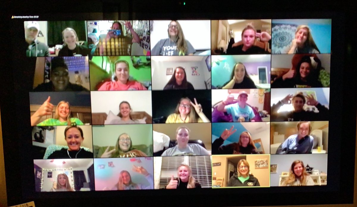 NWU_SOFTBALL's tweet photo. First zoom meeting was a success! 😁 https://t.co/AGs61UirZM