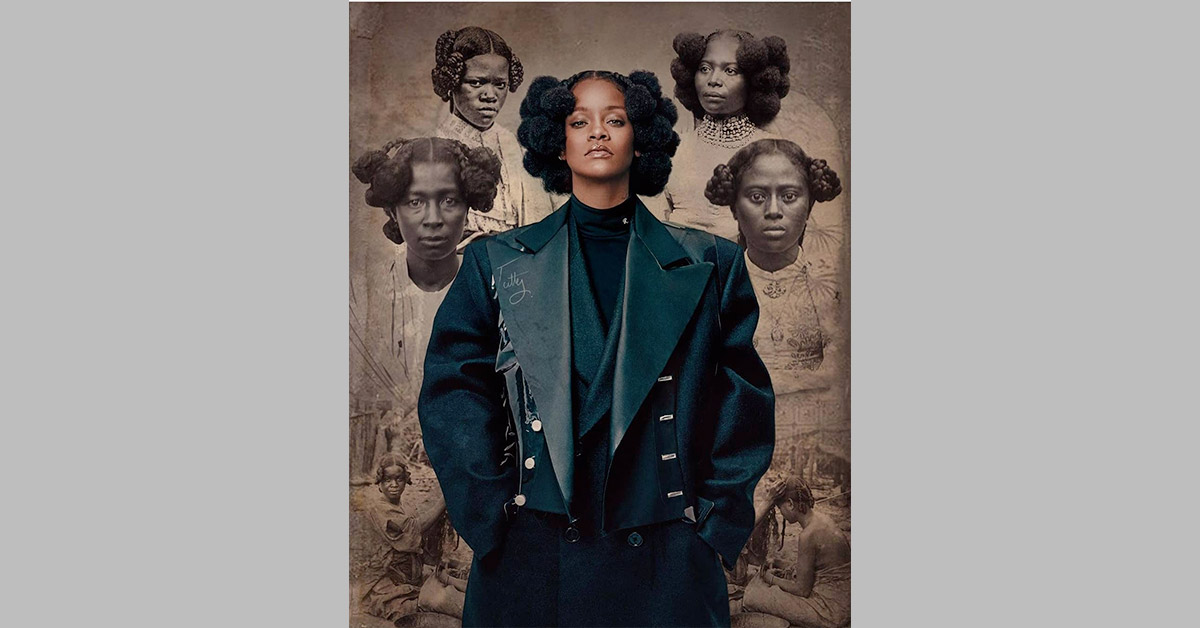 blackhairology's tweet photo. Rihanna paying homage to the Betsimisaraka tribe - by @TuttyRirii
#cornrowbraids #afropuffs #hdlaceclosure #labraids #blackhairomg #extendedponytail #curlyhaired #curlys #goddesslocsatlanta #ombrebraids #blackhairflair #aspirado #atlhairstylists #braidsofinstagram #757braids https://t.co/YUQHhJBlmS