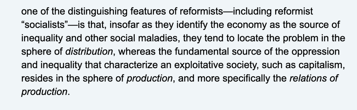 8) This “distinguishing feature” characterizes Bernie Sanders, w/ his denunciations of the “billionaire” class & its disproportionate share of the wealth & unfair domination of the political process (note: criticism of the “billionaire class,” not the whole capitalist system)