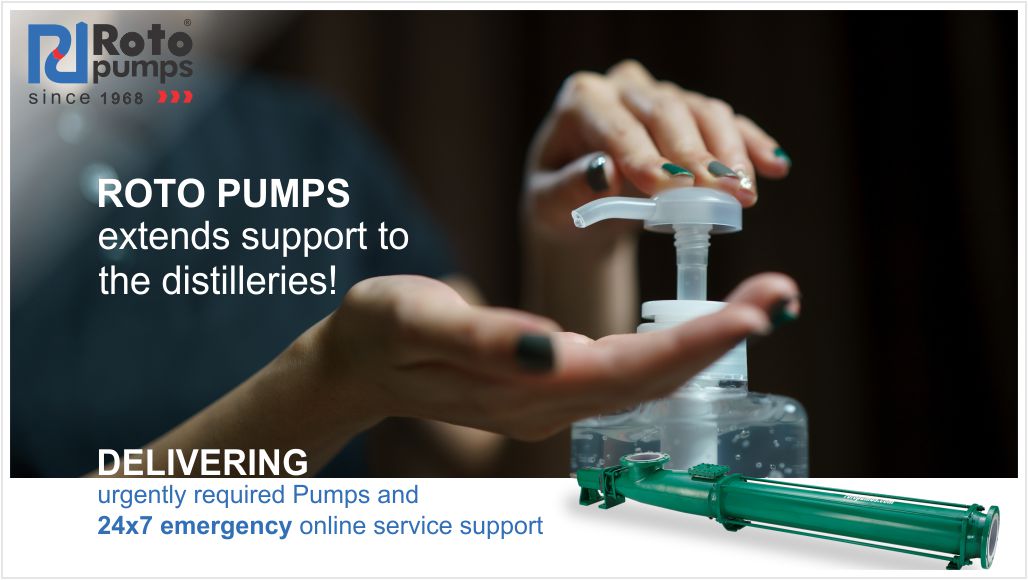 Rotopump's tweet photo. #RotoPumps is extending 24x7 emergency online service support and delivering urgently required pumps and spares to distillery. Our main objective is to ensure smooth operations of distilleries.
Visit us: https://t.co/FnncwbWamG
#PDPumps #MovewithRoto #PumpTechnology #PumpIndustry https://t.co/Gm0SC9nFdo