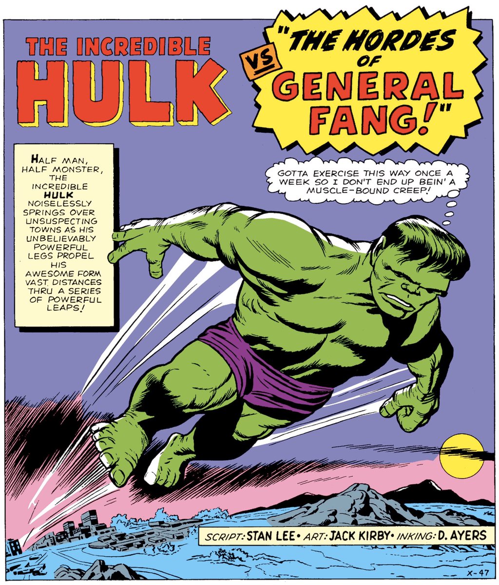 ...regardless, these early INCREDIBLE HULK stories, while inconsistent and incredibly silly, are still a ton of fun and I love ‘em!Also, how do Hulk and Rick not die instantly after getting a face full of volcanic gas, and how does exercising keep you from gaining more muscles?