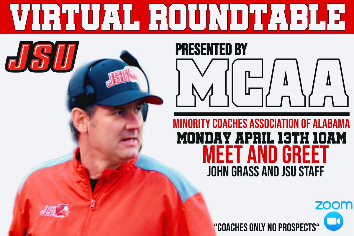 Another historic event . Alabama High school coaches come and build your next work with <a href="/Coach_Grass/">John Grass</a>  and staff

<a href="/coach_grass/">John Grass</a>

<a href="/jsugamecocksfb/">Jacksonville State Football</a>