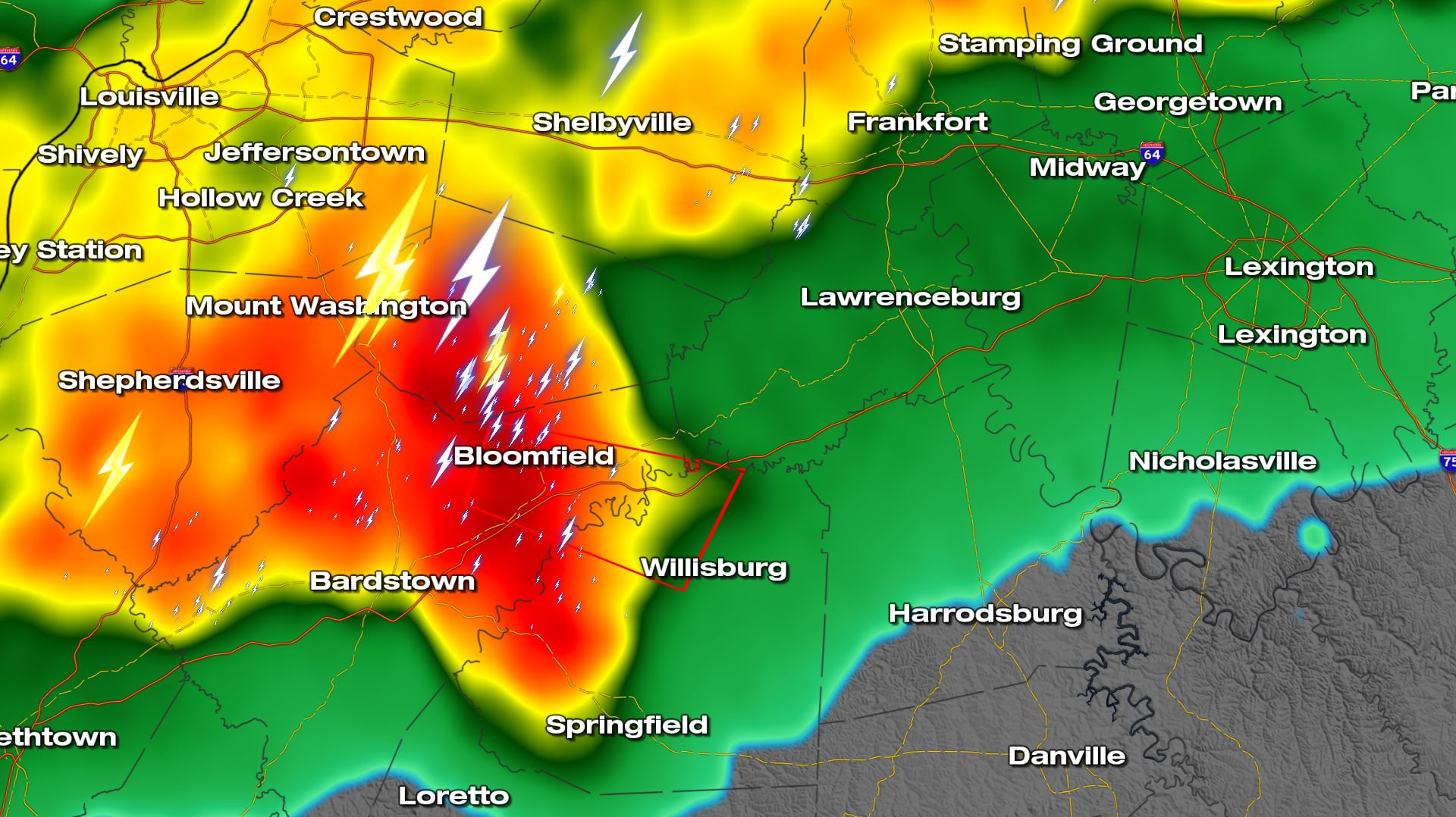 Kentucky Radar Tornadoes Near Frankford