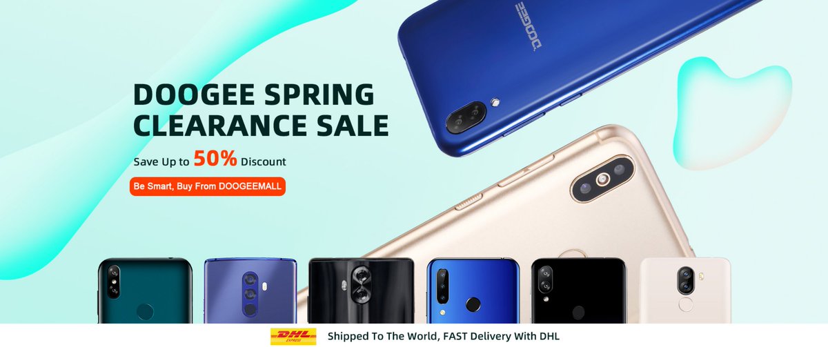 #DOOGEE SPRING CLEARANCE SALE,👍 OVER 50% Discount-Coming soon!!!😍
#DOOGEEX90 #DOOGEEBL5500Lite   👉Click: doogeemall.com