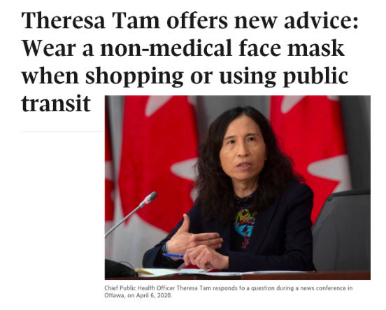 The arguments against  #Masks4ALL don't stand up, which is why our federal government and the esteemed Dr Theresa Tam has steadily evolved her position from one of outright dismissal, to tolerance to a suggested practise. We need to go further. All of us. Together. /2  @CPHO_Canada
