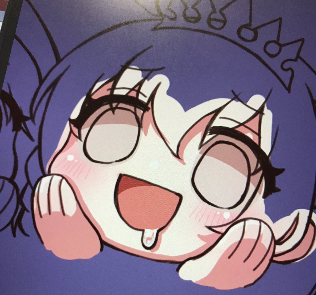 なな助 On Twitter やはりヨダレとか液体は後ろの色を入れることで透明度がうんぬんかんぬん デフォルメでそんなことを気にするでない