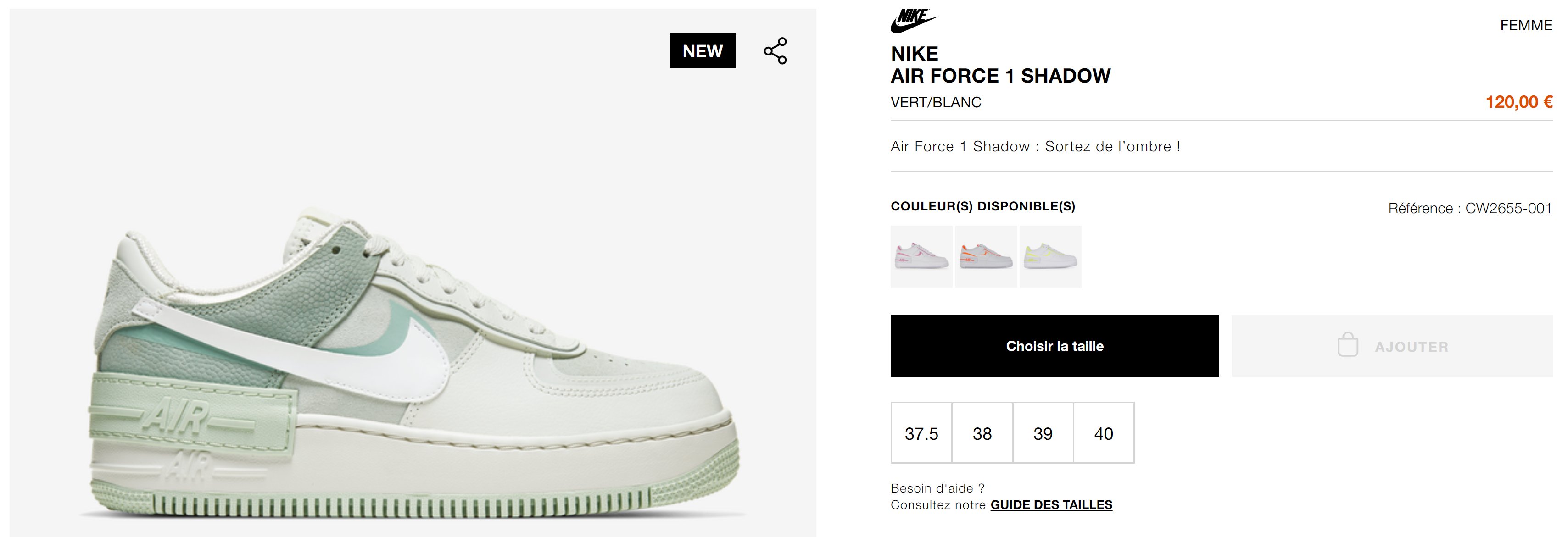 MoreSneakers.com on Twitter: "EU ONLY: Women's Nike Air Force 1 Shadow  'Pistachio Frost' now live via Courir =&gt; https://t.co/NsfsI9L0l5  https://t.co/ic3S9nQIYw" / Twitter