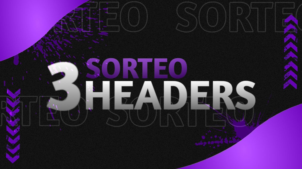 SORTEO 🔥

Sorteo de 3 headers
Requisitos para participar:
• Seguirnos <a href="/JerykoGFX/">JerykoGFX🎨</a>.
• Dar like y RT a éste tweet.
• Mencionar a 2 amigos.

Diré los ganadores en una semana.
