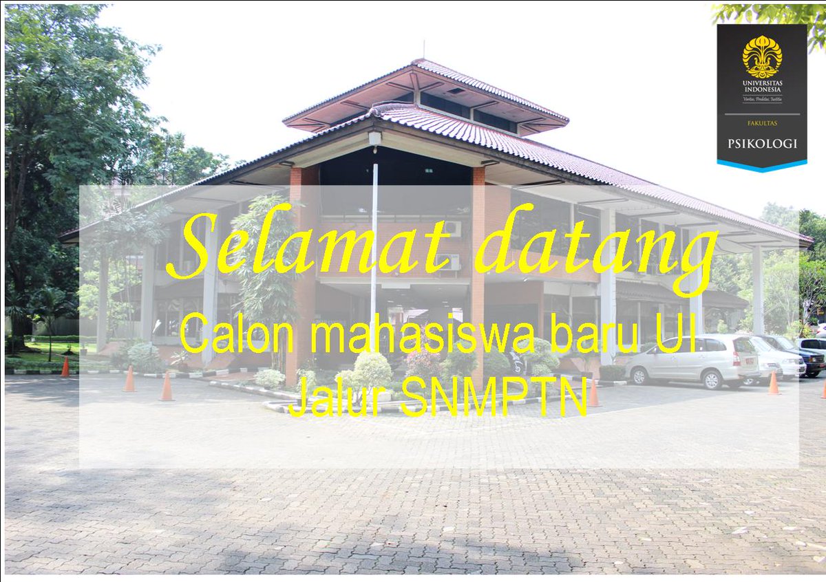 psikologi_ui's tweet image. Selamat datang calon mahasiswa baru UI jalur SNMPTN
 #fpsiui #fpsikologiui