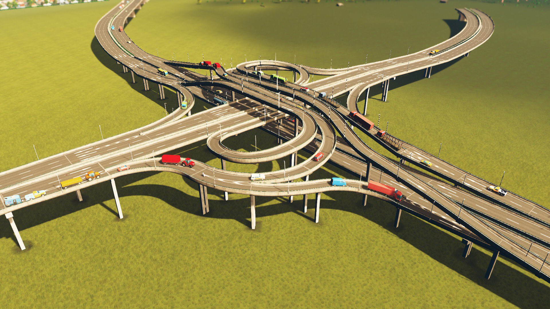 Pやす 完全な点対象 ここを車が走ってるところをずっと見てられる Citiesskylines Csur ジャンクション 立体交差 高速道路 T Co Khhwhfy3mz Twitter