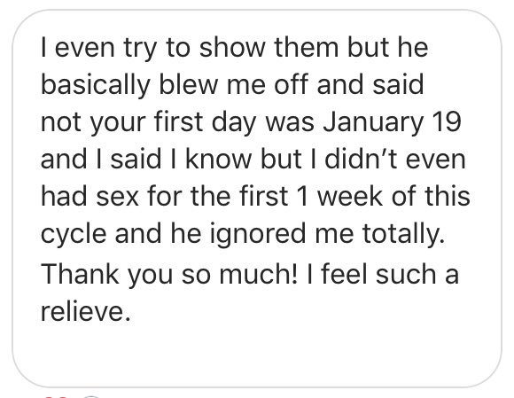 Here’s more of her testimonial - she tells her doctor she knows she didn’t conceive 6 weeks earlier and they ignored her - basing their assessment off of their methods for identifying fetal age... then tell her it’s best she uses pills to terminate because “it’s not viable”