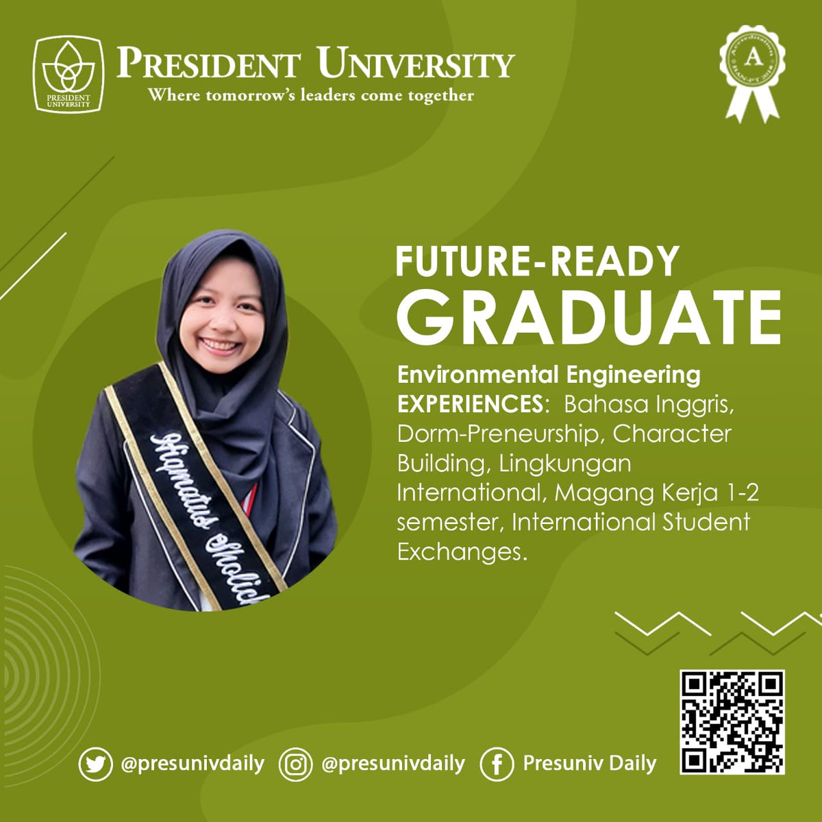 president_daily's tweet photo. Hai Presunivers!
Yuk simak pesan dan kesan menjadi mahasiswa Environmental Engineer President University!
Eits, jangan malu bertanya ya guys dengan komen dibawah.

#Presunivers #PresidentUniversity #Iampresunivers #Environmentengineering #Savetheplanet #Savetheworld #Infomhsjkt https://t.co/tbzExmQt0t