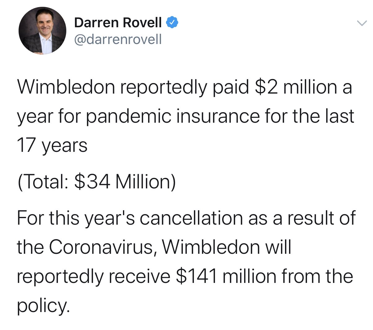 Darren Rovell on X