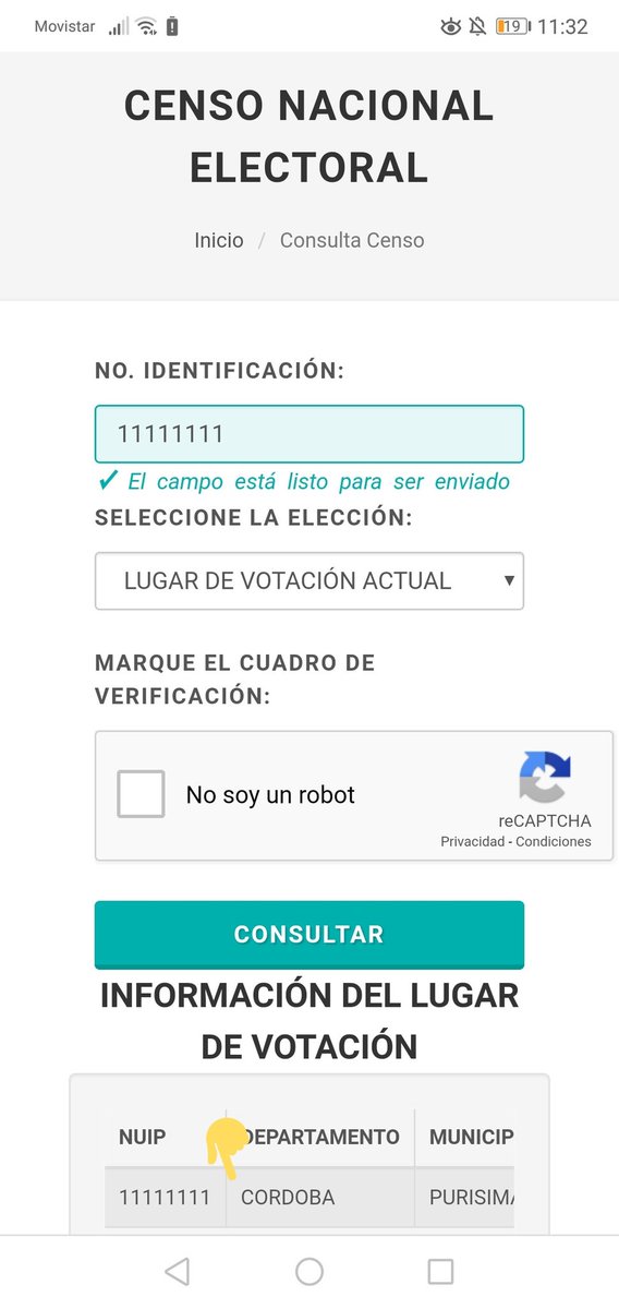 FisicoImpuro's tweet photo. Pillen lo que acabo de encontrar en la pagina de la REGISTRADURÍA:

Esos números de cédulas raros están inscritos en puestos de votación alrededor de todo el pais.

En otras palabras: ESAS CÉDULAS VOTAAAAAAAAAN

Vayan antes de que también inhabiliten esa página https://t.co/YhyX4HQwf0