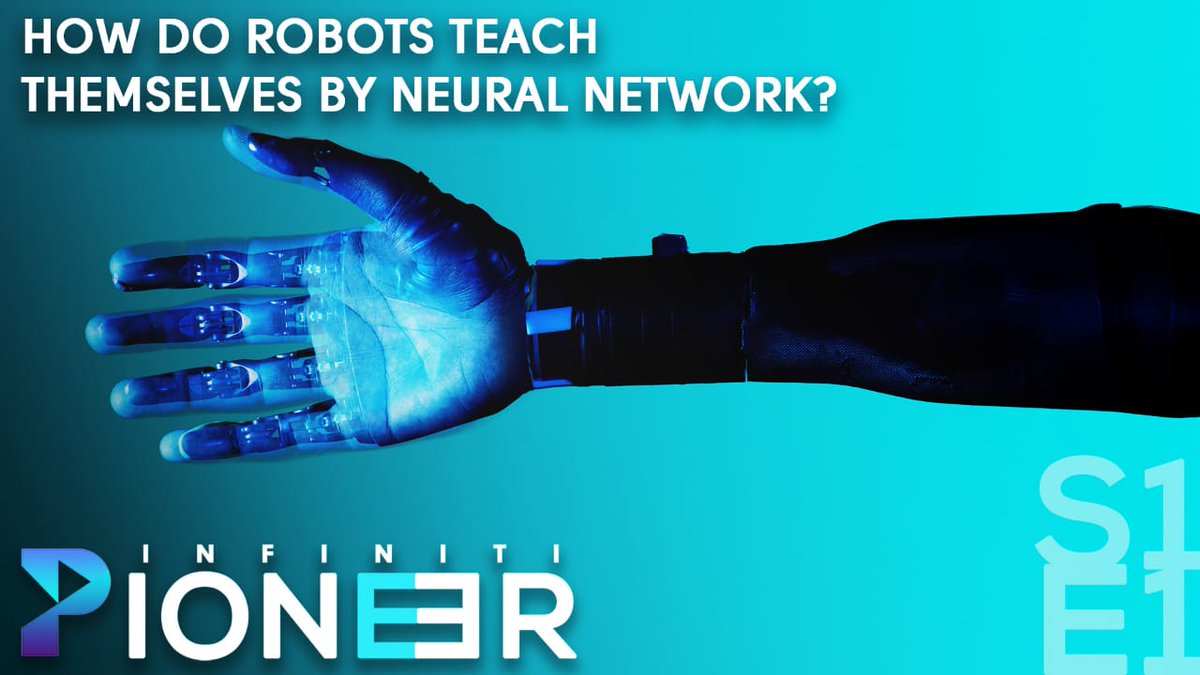 INFINITISTUDIO's tweet photo. INFINITI PIONEER S1•E1
How Do Robots Teach Themselves by Neural Networks

https://t.co/dP6yFjwtEo

Watch new episodes of Pioneer(tech based content) every Wednesday. 
#ifx #infiniti #tech #technology #TechTalks #robots #networt #infintinews #pioneer #LockdownCoronavirus #COVID19 https://t.co/DH0MAD6KZF