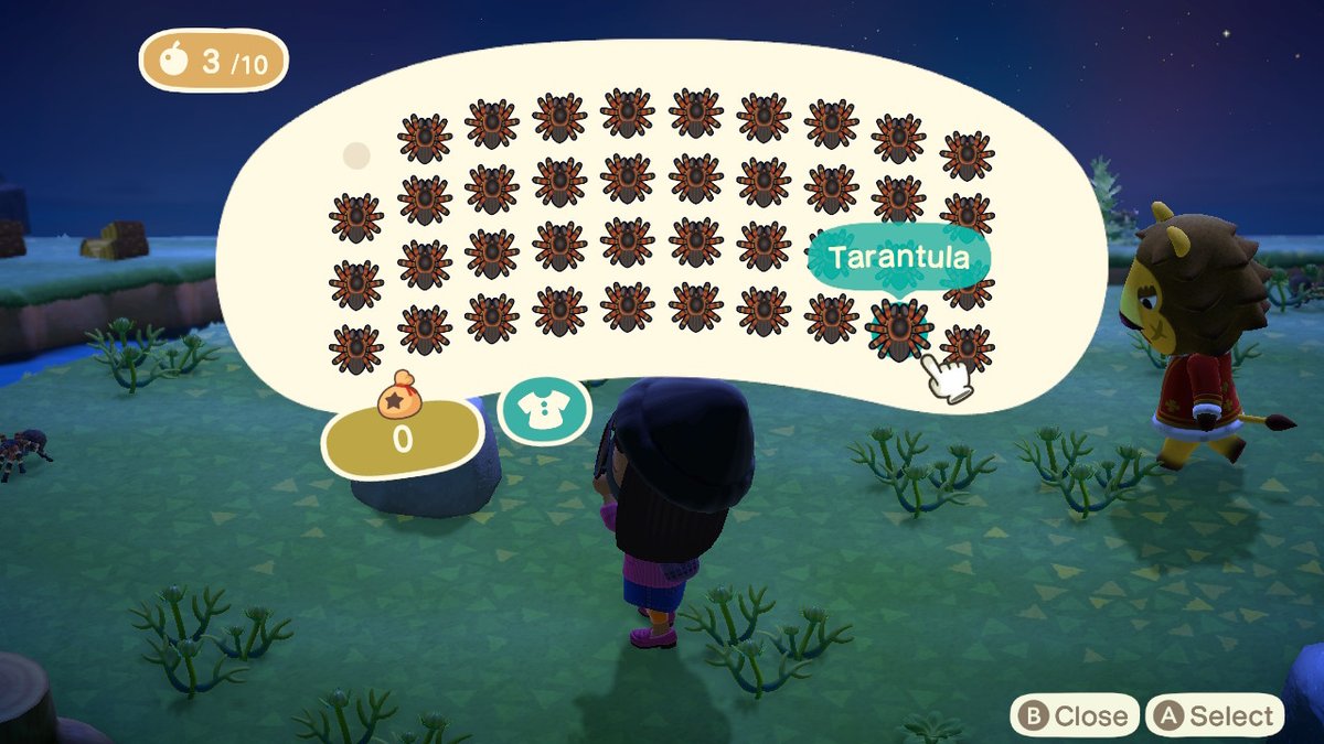 eliz_gord's tweet photo. I pulled a @MsTJones87 spider run tonight. @TeamPwnage #AnimalCrossingNewHorizons #spiderrun https://t.co/I6vOhkZ6Rk