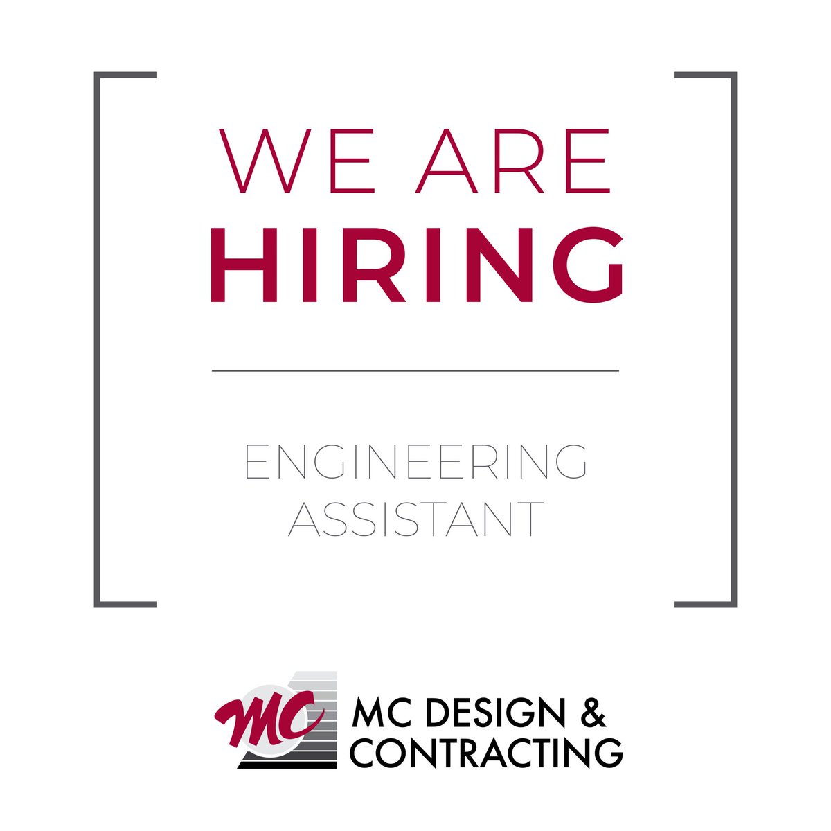 designcontract's tweet image. We have an opening for an Engineering Assistant... check out our careers page for more information: bit.ly/2ODJC7I