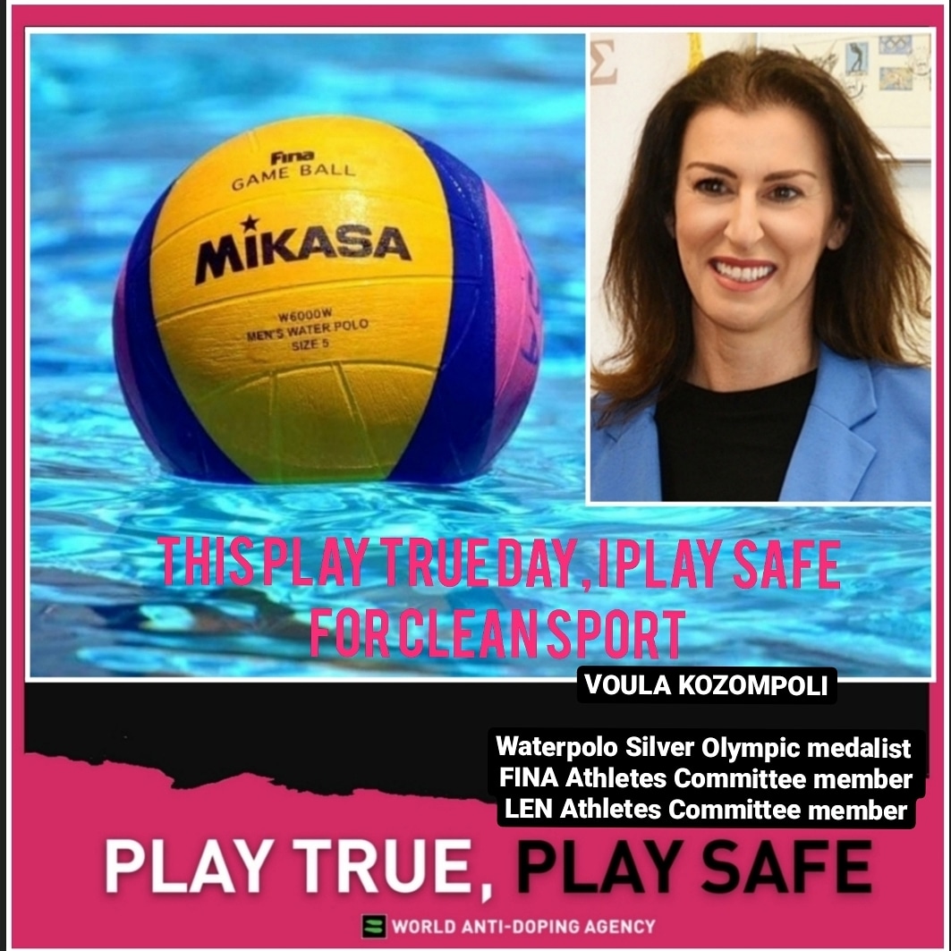 voulakozo's tweet photo. April 9th, this play true day, i play safe for CLEAN SPORT! #playsafe #playtrueday #9thapril  #cleansport @fina1908 @LENaquatics @iocmedia @wada_ama  @Athlete365 @worldolympians https://t.co/BfVNzTK4JH