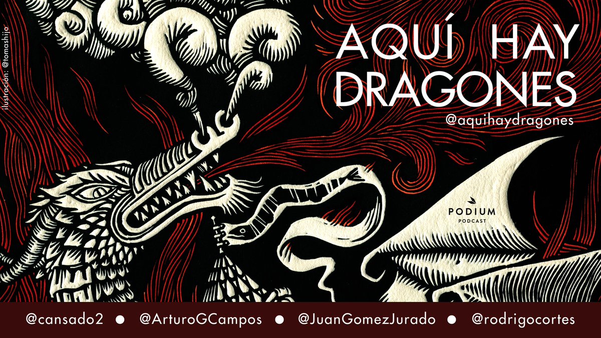 rodrigocortes's tweet photo. ¡Nuevo @aquihaydragones! «De gaviotas, loros y canarios».

- Podium: https://t.co/huu4LFFEKc
- IVoox: https://t.co/Ip4SFM03Gx
- Apple: https://t.co/yzoVzoP2si
- Espotifí: https://t.co/wm7dX9wnPA
- Nuestra app:
🤖https://t.co/BzZNLFDNFo
🍏https://t.co/rs5suzEUks

¿Un RITUIC? 🐉 https://t.co/ljPIzDrkYi