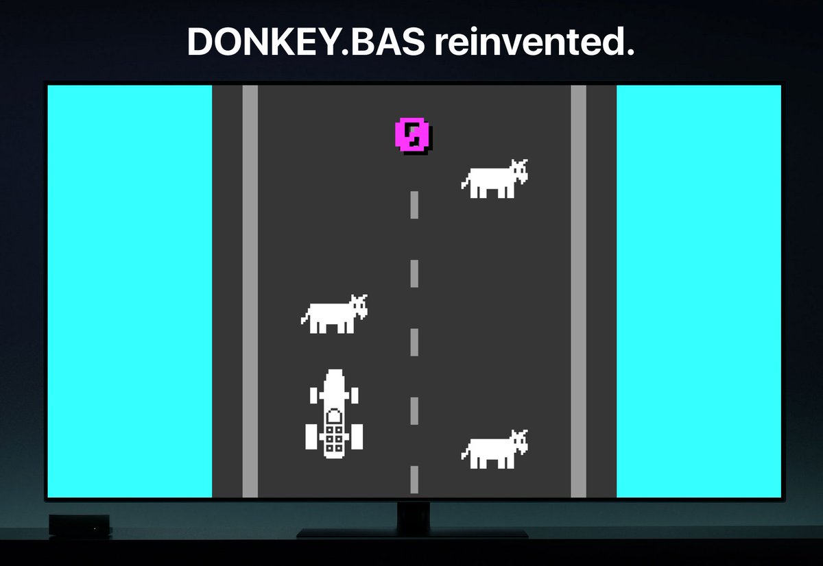 XVisionNow's tweet image. You can now play @BillGates first-ever video game on Apple TV 😱#DONKEYAPP #stayhomewithdonkey  apps.apple.com/us/app/donkey-…