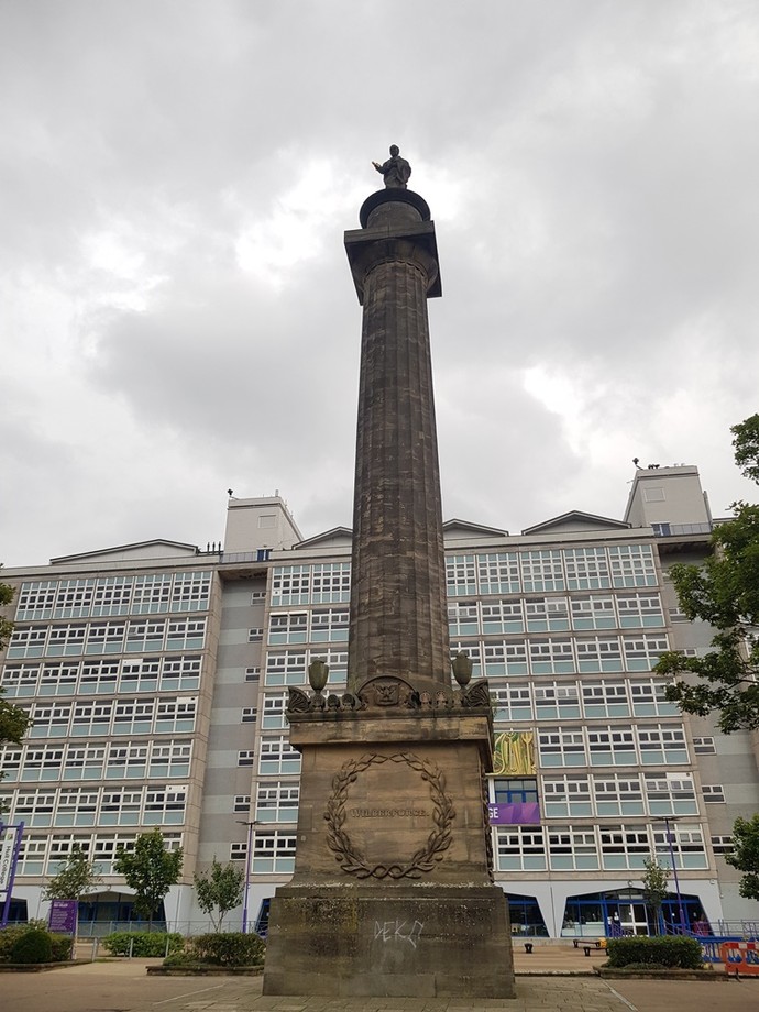 Wilberforce, a native of Hull, was a leading figure in the campaign to end slavery. The monument stood in Queen Victoria Square but is now sited at the north east end of Queens Gardens.This commemorative monument built in 1838 by Clark of Leeds. The monument was resited c1960.