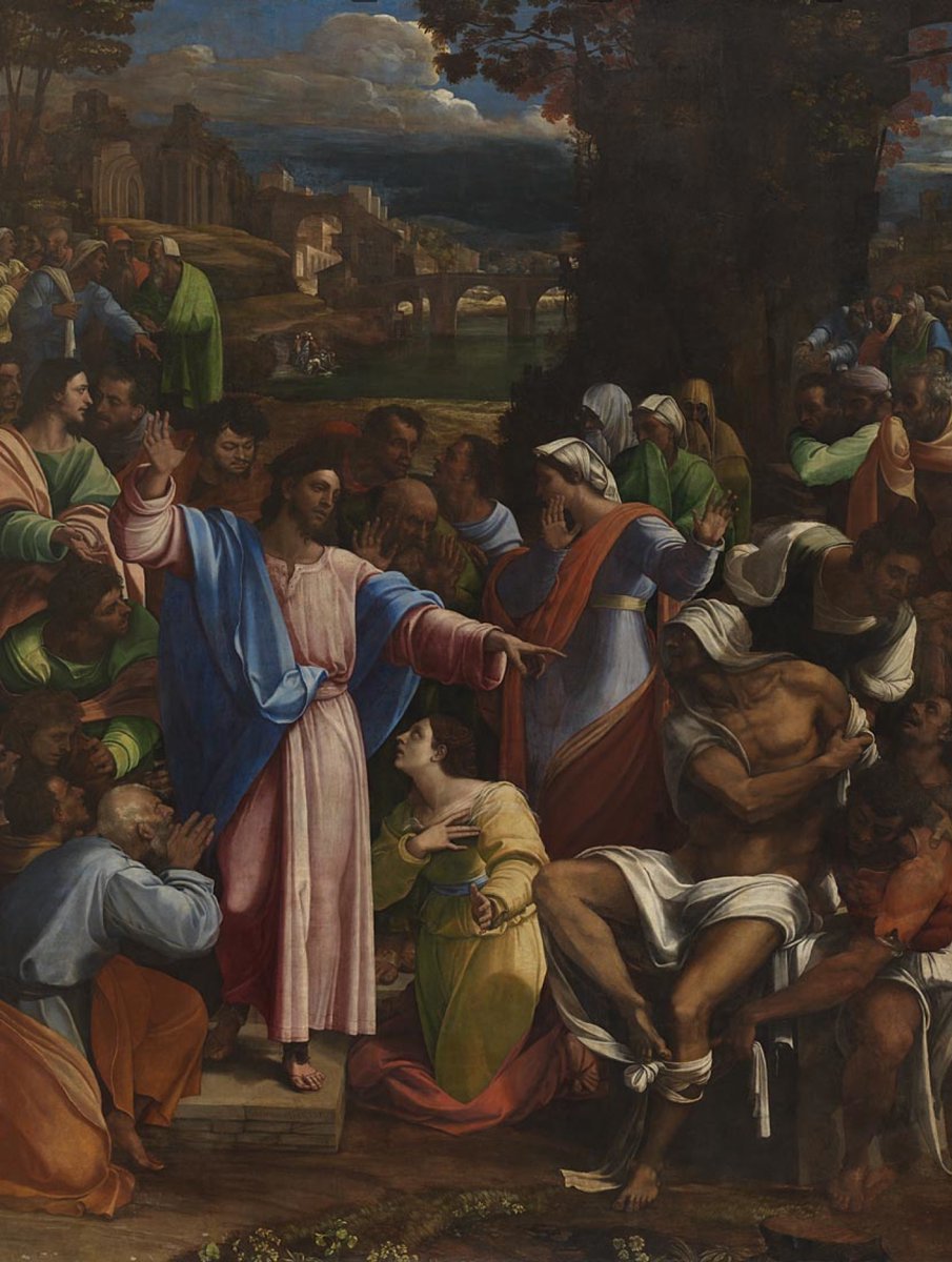 Angerstein& #39;s collection consisted of Italian works, including a large altarpiece by Sebastiano del Piombo, & #39;The Raising of Lazarus& #39; which still has the inventory number NG1 today:  https://bit.ly/2JTjDXO&q...