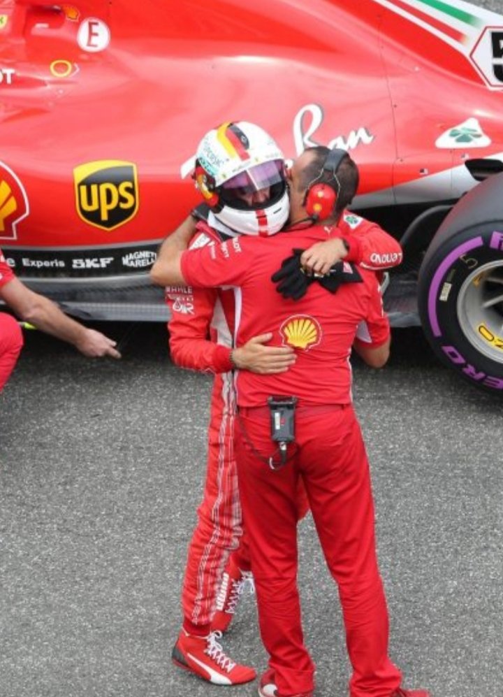 Germany 2018.After claiming glorious wins in Australia, Bahrain, Canada and Great Britain, Seb got pole in Germany. During the race he dominated and was miles ahead of Hamilton who was 2nd. However he made a mistake in the hairpin and put the car on the wall. Hamilton won. PAIN