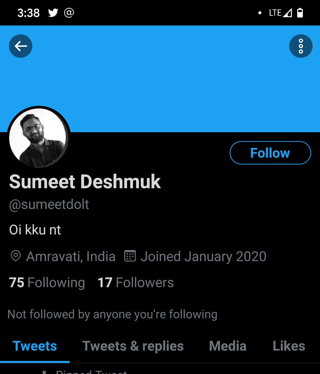  @sumeetdolt bhai... Impersonate karna hi hai. To thikse to kar..Please report this handle.. Using my photo and my name and abusing people..