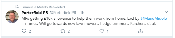 Furthermore, one of the co-authors seems content to spread the notion that MPs will use this fund to buy lawnmowers? Suggesting he doesn't know such checks exist. 4/9