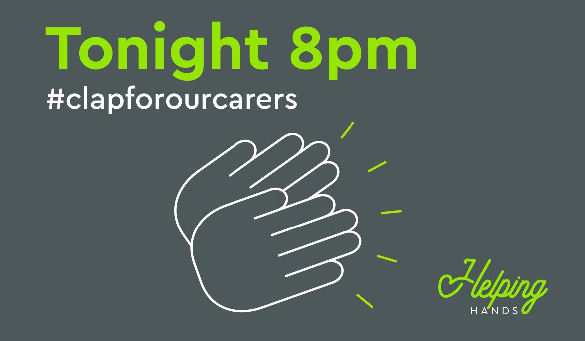 Helping_HandsNE's tweet photo. Big shout out tonight for the #NHS and all the country's key workers, especially those in #socialcare 

Please can we all remember to #ClapForOurCarers 
https://t.co/0InNo5vacf https://t.co/OPWwNF2uca
