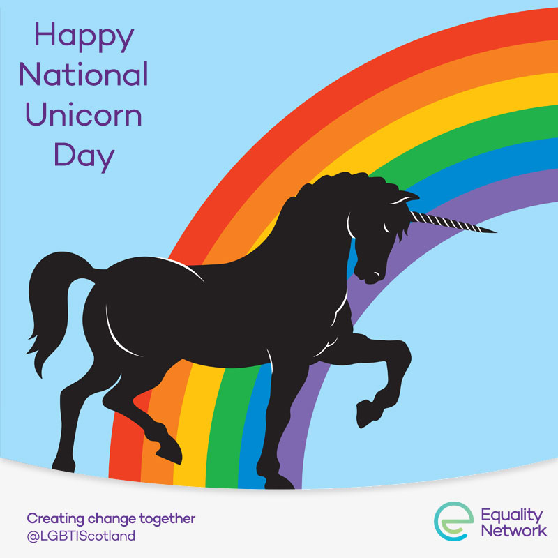 Happy #NationalUnicornDay

We don't need an excuse to post pictures of Unicorns at the best of times, but today is National Unicorn Day! 

So in these dark times lets spread some rainbow cheer celebrate what is undoubtedly a favourite LGBTI mascot and Scotland's national animal!