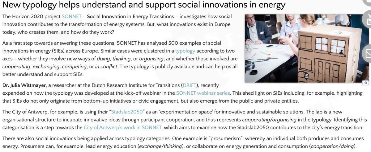 A new typology from the <a href="/SONNET_energy/">SONNET Energy Transitions</a> project is now available to help all stakeholders better understand and support #SocialInnovationsInEnergy (#SIE) ⚡️

 Learn about the typology and #SIE that supports energy transition at: iclei-europe.org/news/?c=search…