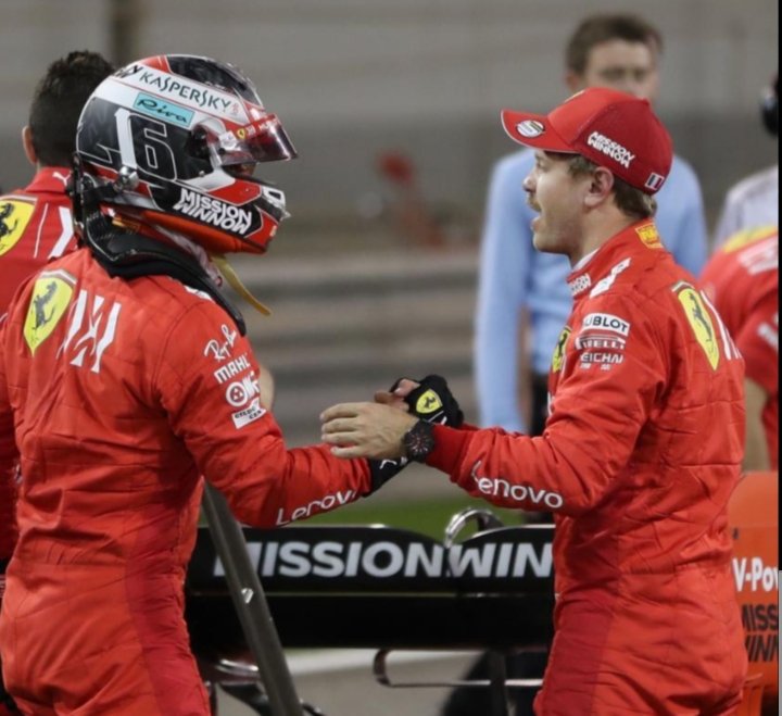 Bahrain 2019. 1-2 in qualifying, Leclerc's first career pole position. You know how this goes. Vettel had his spin AND broke his front wing. Charles got overtaken by both Mercedes cars due to mechanical issues. They finished first and second while Charles stumbled his way to 3rd.