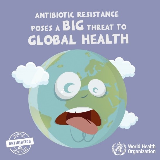   #AMR poses a threat to global health. Bacteria that become resistance to antibiotics can lead to untreatable bacterial infections that affect anyone of any age, anywhere. Antibiotics don't work against viruses like  #COVID19 virus.(2/3)