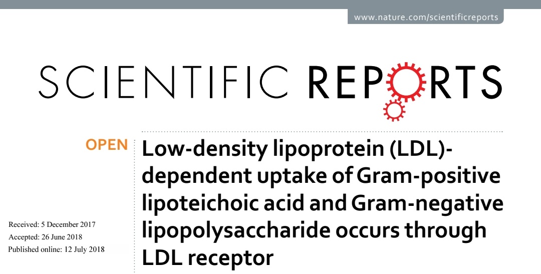 And yes, LDL is a carrier molecule for bacterial toxins that are cleared by the liver when LDL engages it's receptor on hepatocytes. It's also the case that HDL helps clear these toxins in the liver