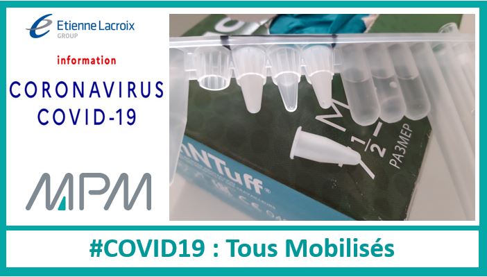 #News #COVID19 : notre Groupe via #MPM  mobilisé pour la lutte contre le #COVID19. Notre entité spécialisée dans l'injection plastique a été sollicitée par les laboratoires d’analyses en rupture d’accessoires de Test PCR. plus d'infos ici mpm.fr/news.php?id=16