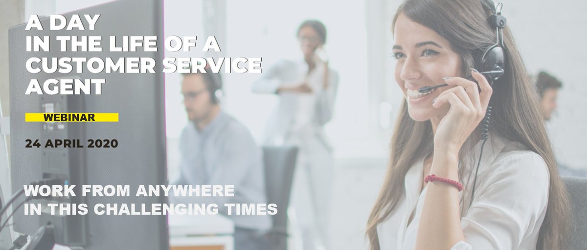 admiraldynamics's tweet photo. Register for our upcoming #webinar:
"A day in the life of a modern customer service agent" 
📅 Friday 24/04/2020
⏰ 9:00 - 10:00
ℹ️ Details &amp; registration: 
https://t.co/v839I91zBc

#CustomerService #workingfromhome #Webinar #Dynamics365 https://t.co/mb2H4TaSKY