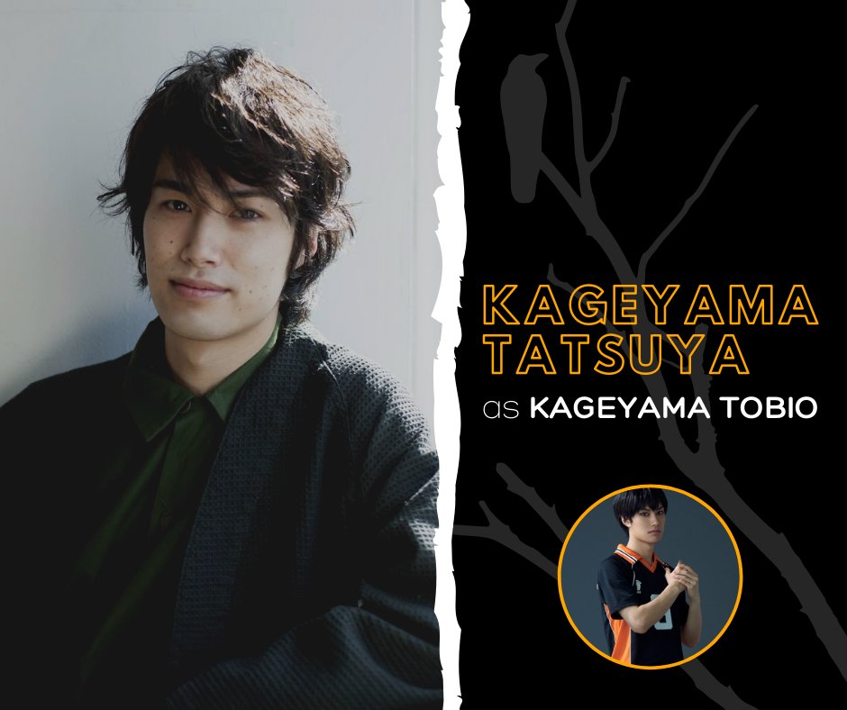 Fun fact: He was able to watch Winners and Losers, the last Haikyuu!! stage play run Kimura Tatsunari was a part of. He was humbled to be given the role, especially since he has always seen Kimura Tatsunari as Kageyama Tobio personified.Twitter:  https://twitter.com/Kagechanman0712 