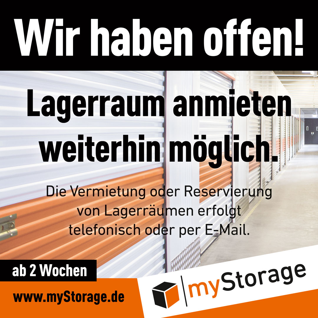 myStorage11's tweet photo. Lagerraum anmieten weiterhin möglich. 

Die Vermietung oder Reservierung von Lagerräume erfolgt telefonisch oder per E-Mail.

#myStorage #SelfStorage #Lagerraum #COVIDー19 https://t.co/1efxizpfmK