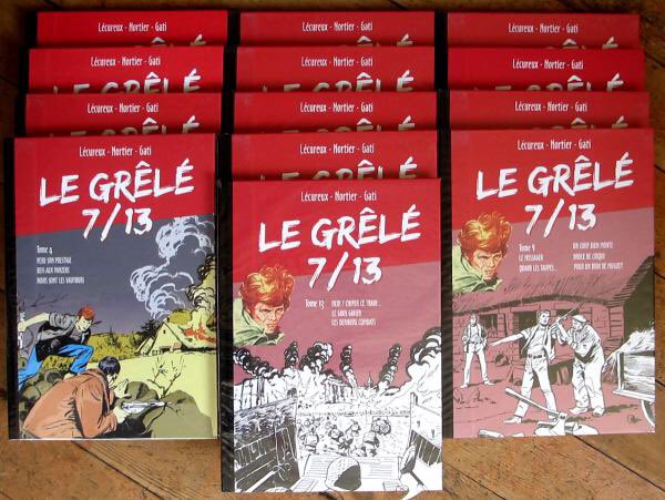 Paru de 1966 à 1971 dans Pif Gadget, le Grêlé 7-13 a fait l’objet de 13 volumes de recueils de 2008 à 2014 Édition TopinambourJe renvoie pour les curieux à un lien très détaillé sur la genèse du Grêlé 7-13 http://lesanneesvaillant.fr/vllt/documentation/periode_rouge/PR-6.pdf