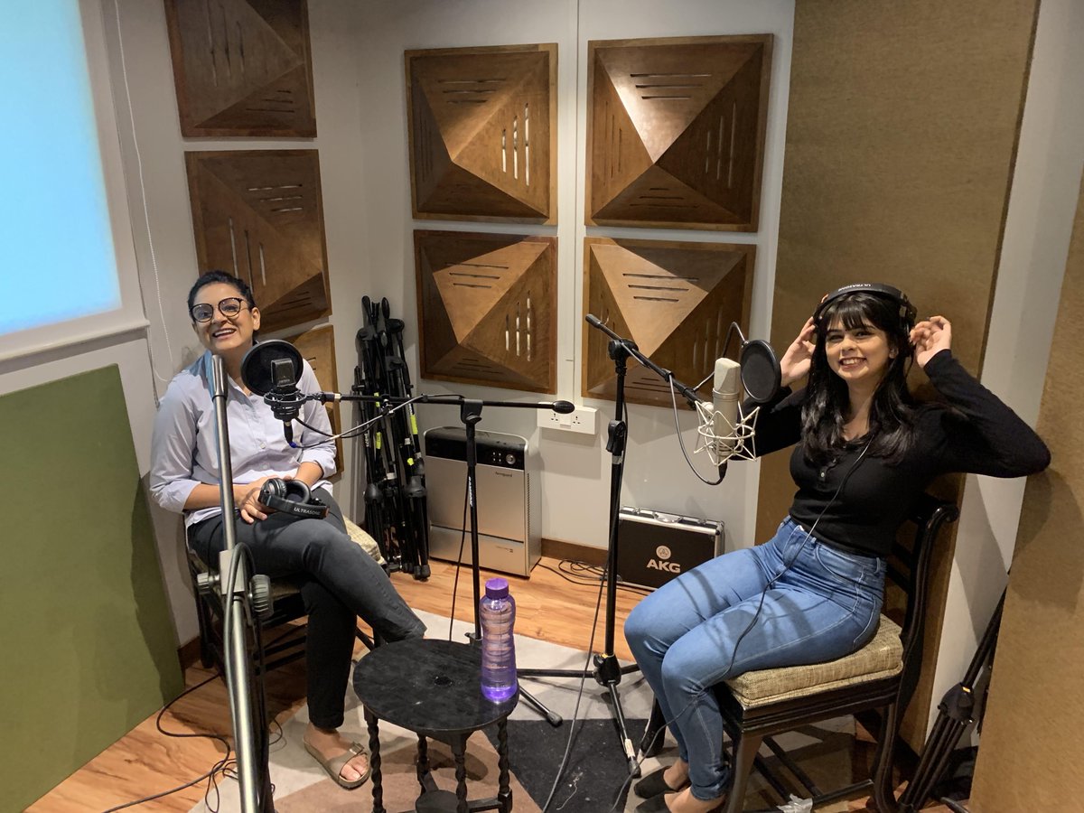 Our first episode features the incredible  @kaneezsurka and  @AranyaJohar talking about S-E-X https://www.maedinindia.in/she-says-shes-fine/episode/1a30906f/sex-ft-kaneez-surka-and-aranya-johar
