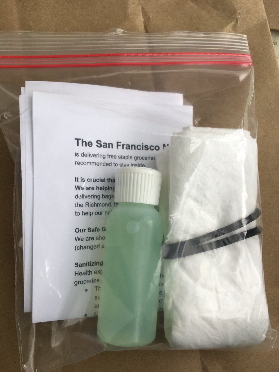 AsterZephyrIsis's tweet photo. 🚨SF Neighbors Solidarity Network🚨is delivering free groceries + supplies (hand sanitizer, gloves, mask) to our elders &amp; vulnerable neighbors throughout the City every week. Get involved, donate (venmo: SFNeighbors) or link us with a neighbor who needs help. Please share !💘🙏✊ https://t.co/nCXNqr6Xgi