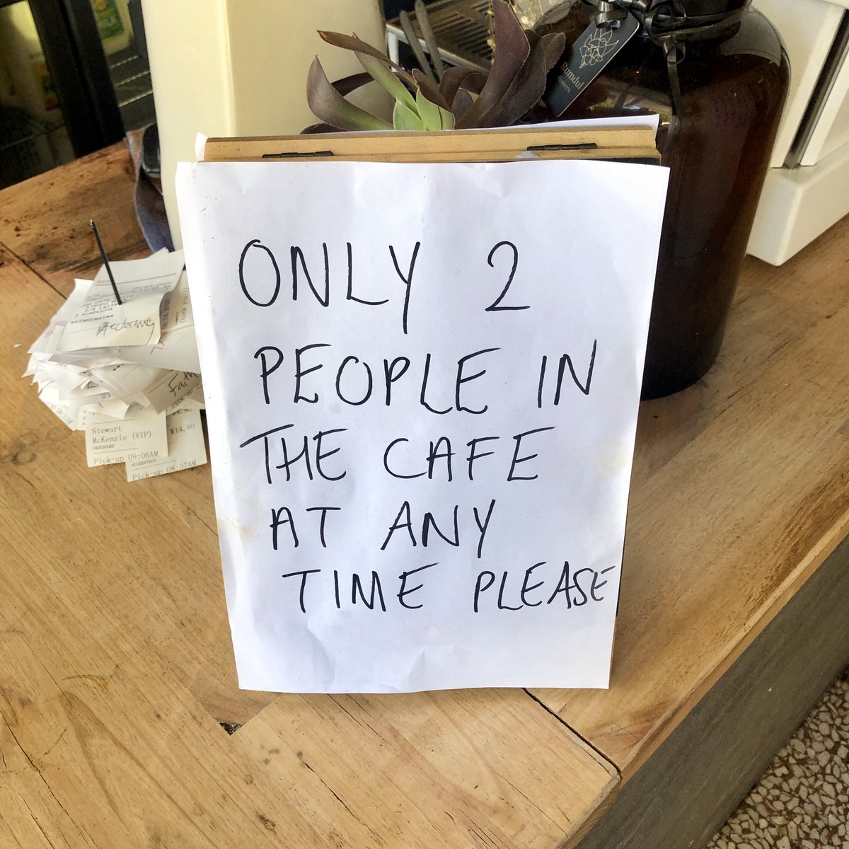 Serving coffee in the age of social distancing! More details on <a href="/9NewsMelb/">9News Melbourne</a> at 6.00pm.