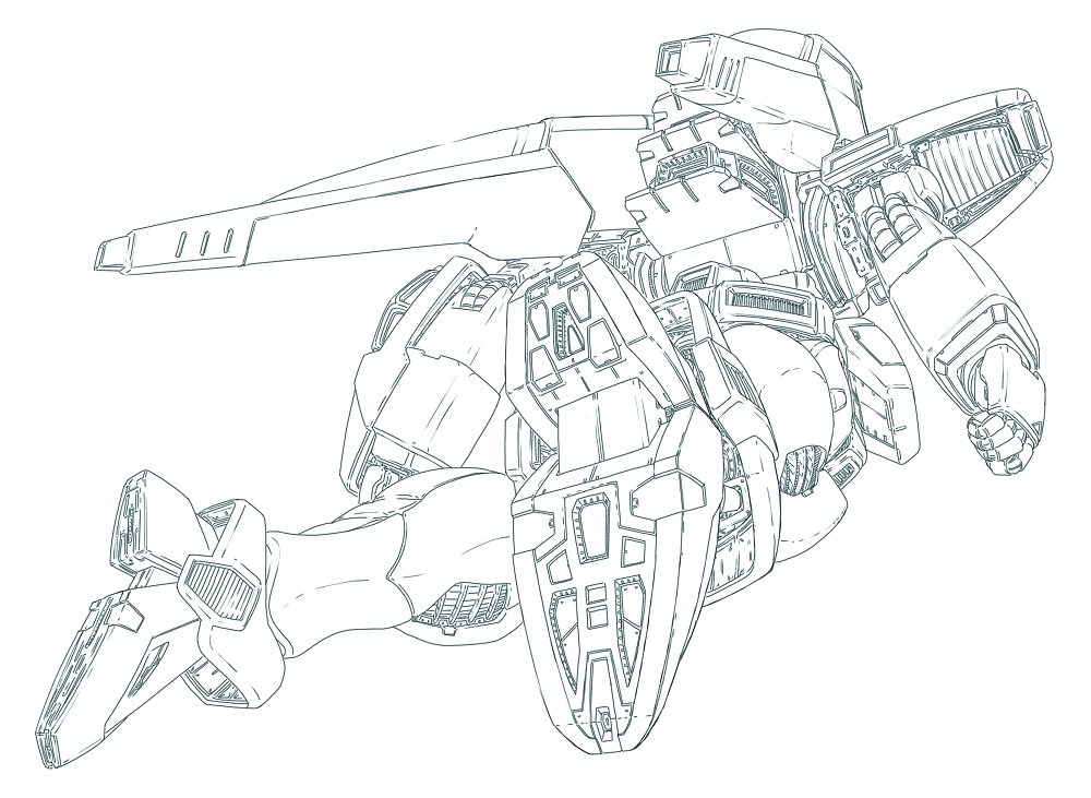 塗り絵チャレンジ と言いつつ塗らないで放置してる絵‥‥‥